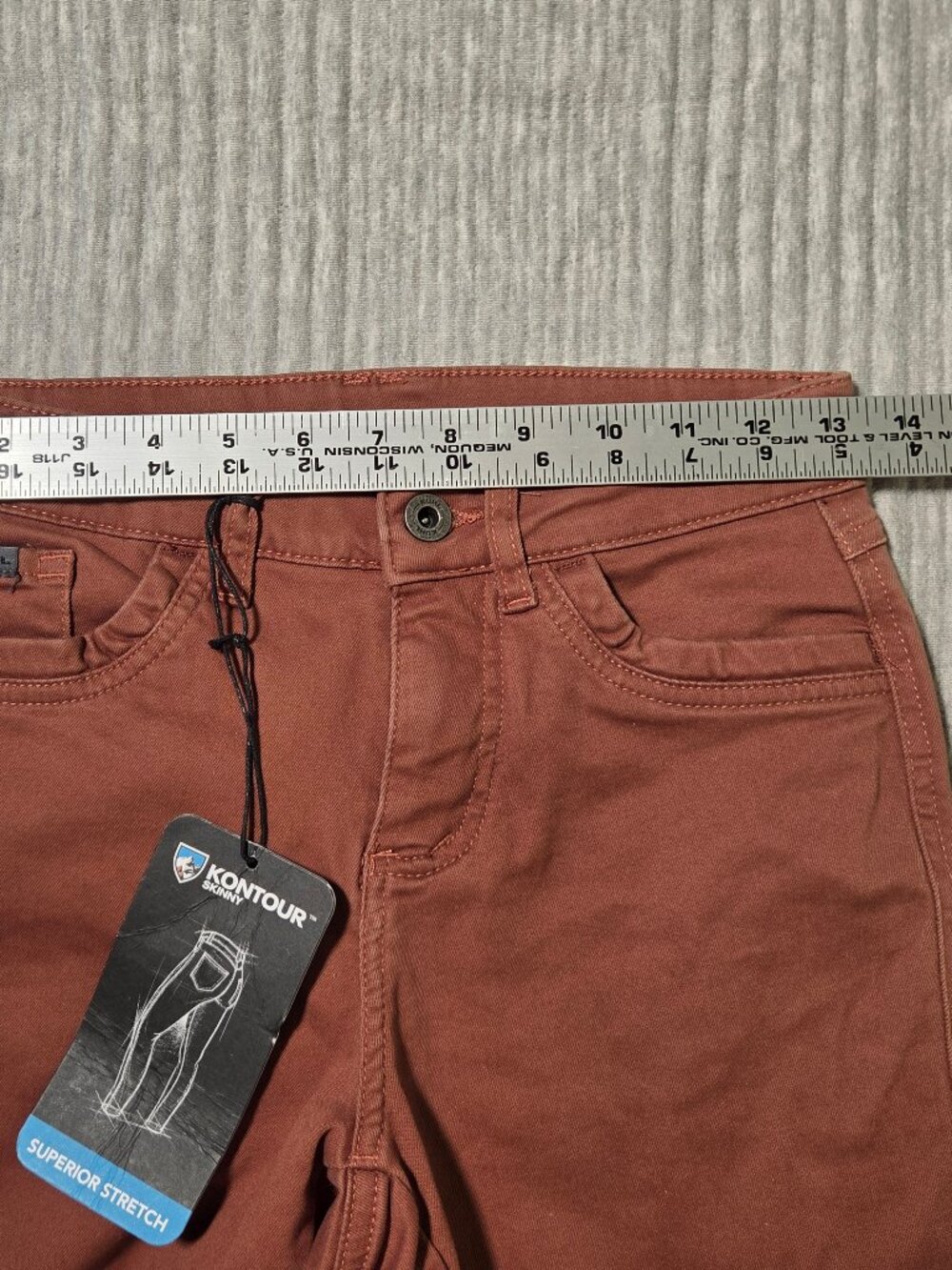 KÜHL Kontour Skinny Pants Women's Size 2 Cinnamon Stretch Skinny Fit Jeans NWT - Picture 3 of 7